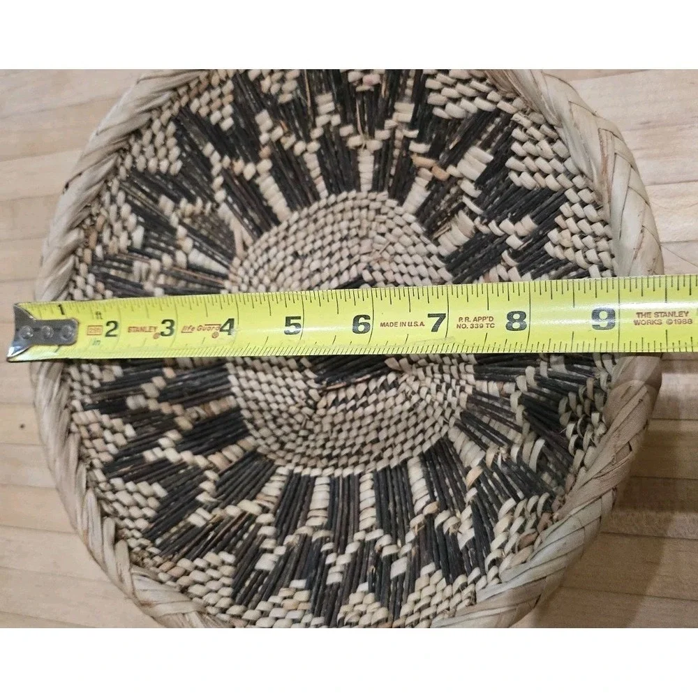 VTG Zambian Tonga Catch All Basket Handwoven African Tribal Wall Minimalist Boho
